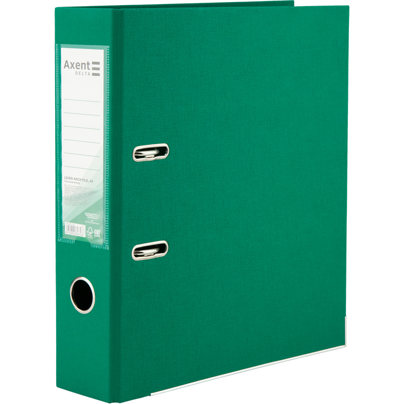 Папка-реєстратор DELTA А4 75 мм двостор. зелена (D1712-04C)